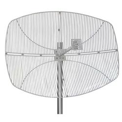 2.4 GHz,27 dBi,压铸小型化栅格天线, 集成N型公头连接器的图片