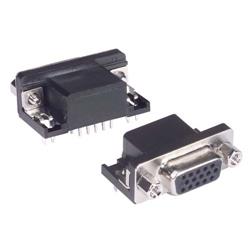 直角D-Sub PCB连接器，HD15母头，10件/托盘的图片