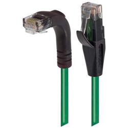 6类直角型RJ45以太网跳线，直通/直角下出线，绿，10英尺（3米）的图片