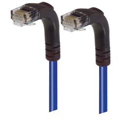 6类直角型RJ45以太网跳线，直角下出线/直角下出线，蓝，3英尺（0.9米）的图片