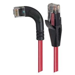 6类直角型RJ45以太网跳线，直通/直角左出线，红，30英尺（9.1米）的图片