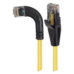 6类直角型RJ45以太网跳线，直通/直角左出线，黄，3英尺（0.9米）的图片