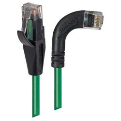 6类直角型RJ45以太网跳线，直通/直角右出线，绿，20英尺（6.1米）的图片