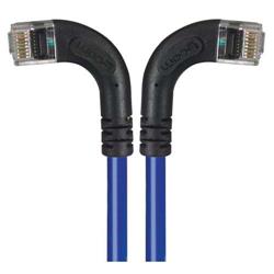 6类直角型RJ45以太网跳线，直角左出线/直角右出线，蓝，15英尺（4.6米）的图片