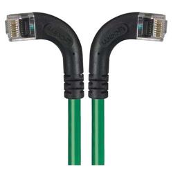 6类直角型RJ45以太网跳线，直角左出线/直角右出线，绿，5英尺（1.5米）的图片