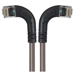 6类直角型RJ45以太网跳线，直角左出线/直角右出线，灰，15英尺（4.6米）的图片