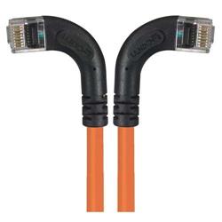 6类直角型RJ45以太网跳线，直角左出线/直角右出线，橙，3英尺（0.9米）的图片