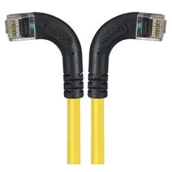6类直角型RJ45以太网跳线，直角左出线/直角右出线，黄，15英尺（4.6米）的图片