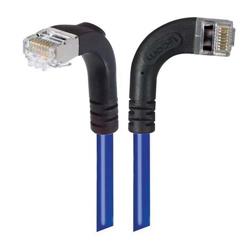 屏蔽6类直角型跳线，直角右出线/直角下出线，蓝，2英尺（0.6米）的图片