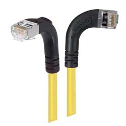 屏蔽6类直角型跳线，直角右出线/直角下出线，黄，7英尺（2.1米）的图片