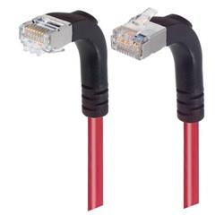 屏蔽6类直角型跳线，直角下出线/直角上出线，红，2英尺（0.6米）的图片