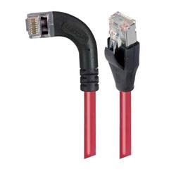 屏蔽6类直角型跳线，直通/直角左出线，红，1英尺（0.3米）的图片