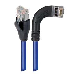 屏蔽6类直角型跳线，直通/直角右出线，蓝，30英尺（9.1米）的图片