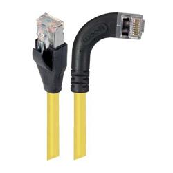 屏蔽6类直角型跳线，直通/直角右出线，黄，1英尺（0.3米）的图片