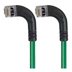 屏蔽6类直角型跳线，直角左出线/直角左出线，绿，2英尺（0.6米）的图片