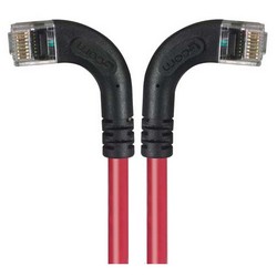 超5类直角型跳线，直角左出线/直角右出线，红，2英尺（0.6米）的图片