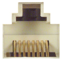通用子面板，2个屏蔽式超5类耦合器，RJ45直通型的图片