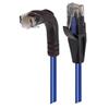 6类直角型RJ45以太网跳线，直通/直角下出线，蓝，25英尺（7.6米）的图片