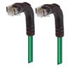 6类直角型RJ45以太网跳线，直角下出线/直角下出线，绿，5英尺（1.5米）的图片
