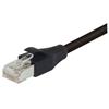 双屏蔽26AWG多股超5类RJ45/RJ45跳线，黑，60英尺（18.3米）的图片